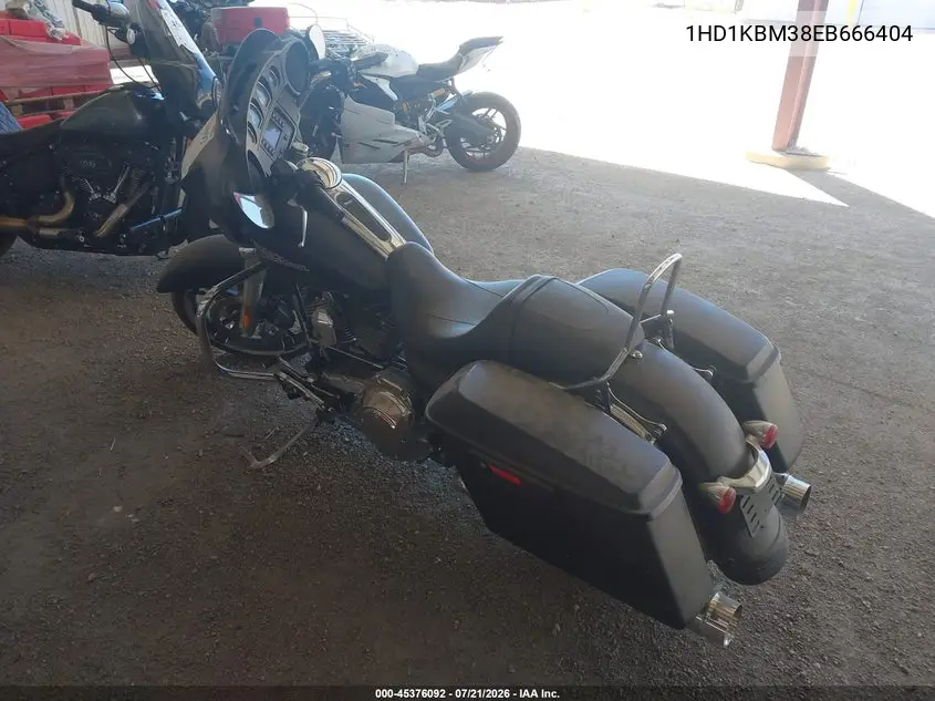 2014 Harley-Davidson Flhx Street Glide VIN: 1HD1KBM38EB666404 Lot: 45376092