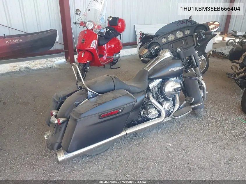 2014 Harley-Davidson Flhx Street Glide VIN: 1HD1KBM38EB666404 Lot: 45376092