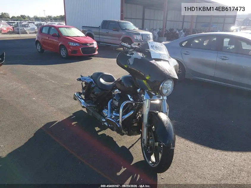 2014 Harley-Davidson Flhx Street Glide VIN: 1HD1KBM14EB617473 Lot: 45405167