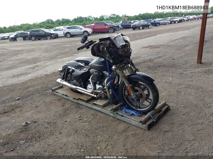 2014 Harley-Davidson Flhx Street Glide VIN: 1HD1KBM18EB688983 Lot: 45433905