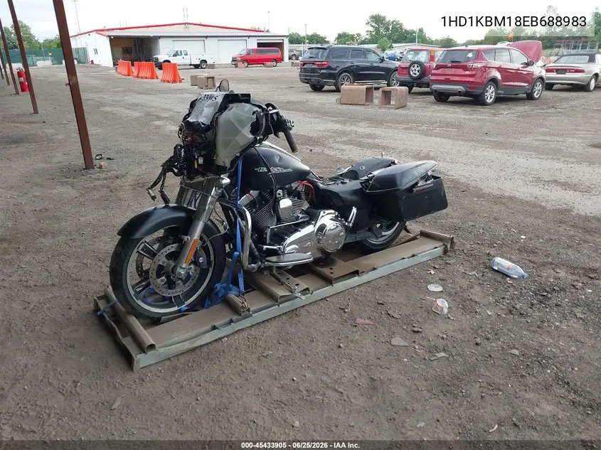 2014 Harley-Davidson Flhx Street Glide VIN: 1HD1KBM18EB688983 Lot: 45433905