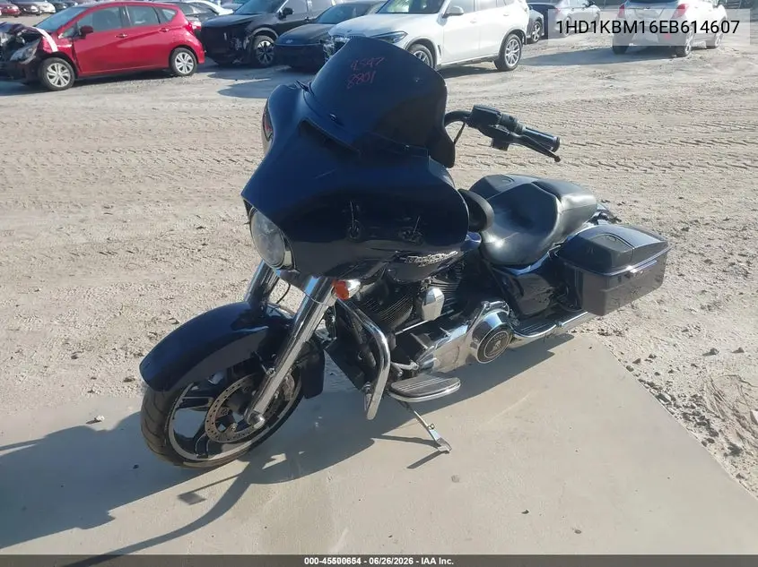 2014 Harley-Davidson Flhx Street Glide VIN: 1HD1KBM16EB614607 Lot: 45500654