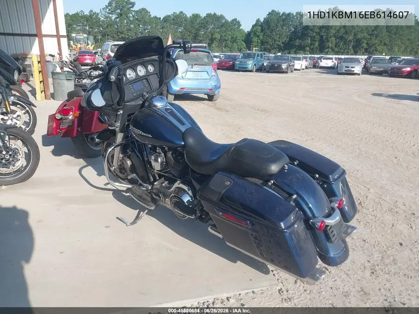 2014 Harley-Davidson Flhx Street Glide VIN: 1HD1KBM16EB614607 Lot: 45500654
