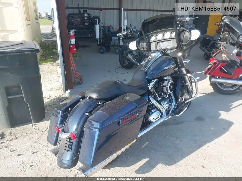 2014 Harley-Davidson Flhx Street Glide VIN: 1HD1KBM16EB614607 Lot: 45500654