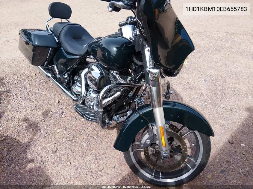 2014 Harley-Davidson Flhx Street Glide VIN: 1HD1KBM10EB655783 Lot: 45505312
