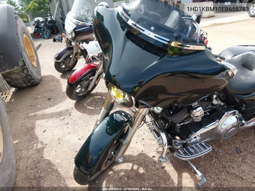 2014 Harley-Davidson Flhx Street Glide VIN: 1HD1KBM10EB655783 Lot: 45505312