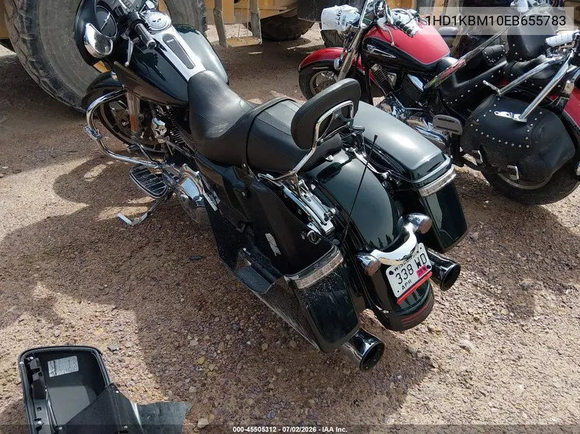 2014 Harley-Davidson Flhx Street Glide VIN: 1HD1KBM10EB655783 Lot: 45505312