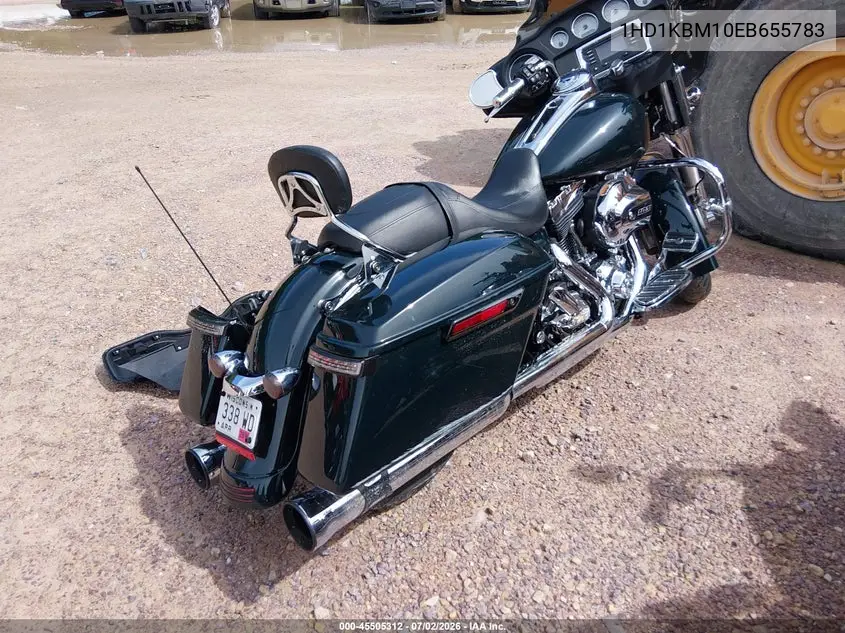 2014 Harley-Davidson Flhx Street Glide VIN: 1HD1KBM10EB655783 Lot: 45505312