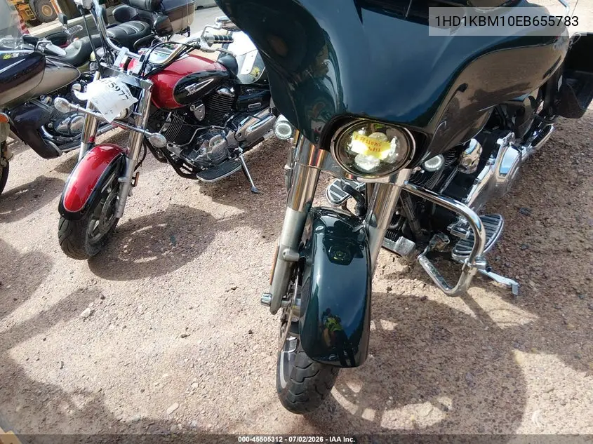 2014 Harley-Davidson Flhx Street Glide VIN: 1HD1KBM10EB655783 Lot: 45505312