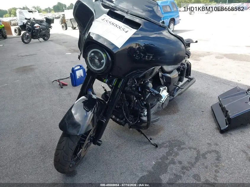 2014 Harley-Davidson Flhx Street Glide VIN: 1HD1KBM10EB668582 Lot: 45588854