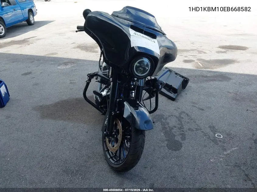 2014 Harley-Davidson Flhx Street Glide VIN: 1HD1KBM10EB668582 Lot: 45588854