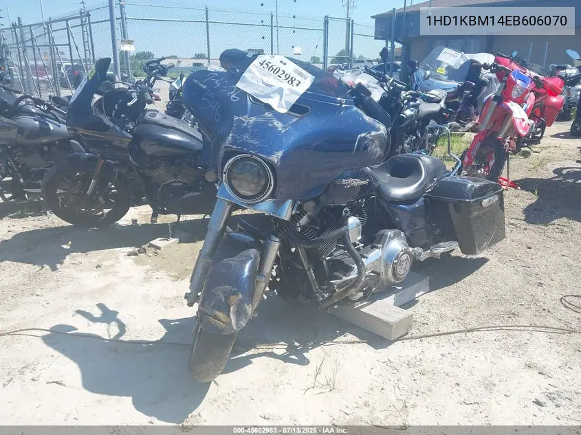 2014 Harley-Davidson Flhx Street Glide VIN: 1HD1KBM14EB606070 Lot: 45602983