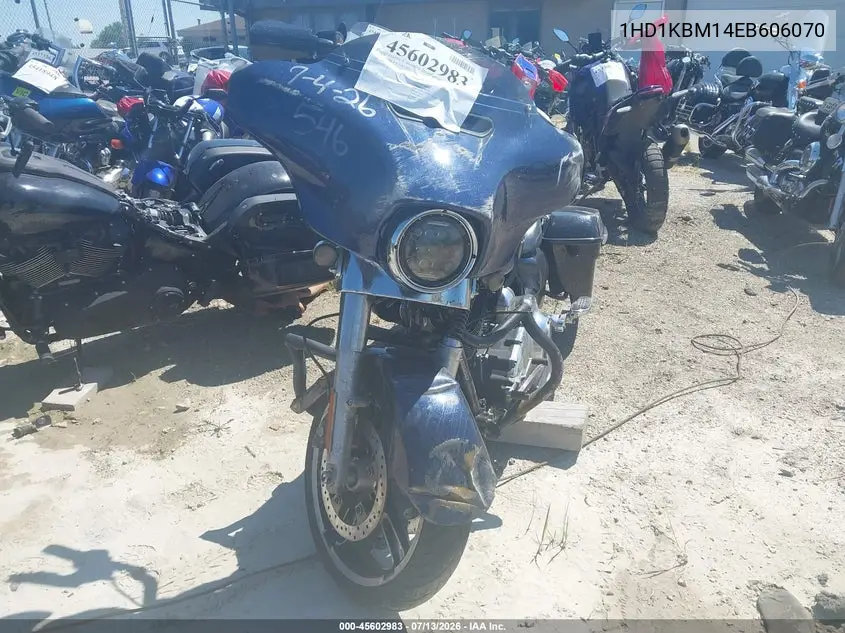 2014 Harley-Davidson Flhx Street Glide VIN: 1HD1KBM14EB606070 Lot: 45602983