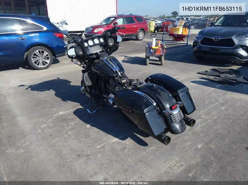 2015 Harley-Davidson Flhxs Street Glide Special VIN: 1HD1KRM11FB653115 Lot: 45326249