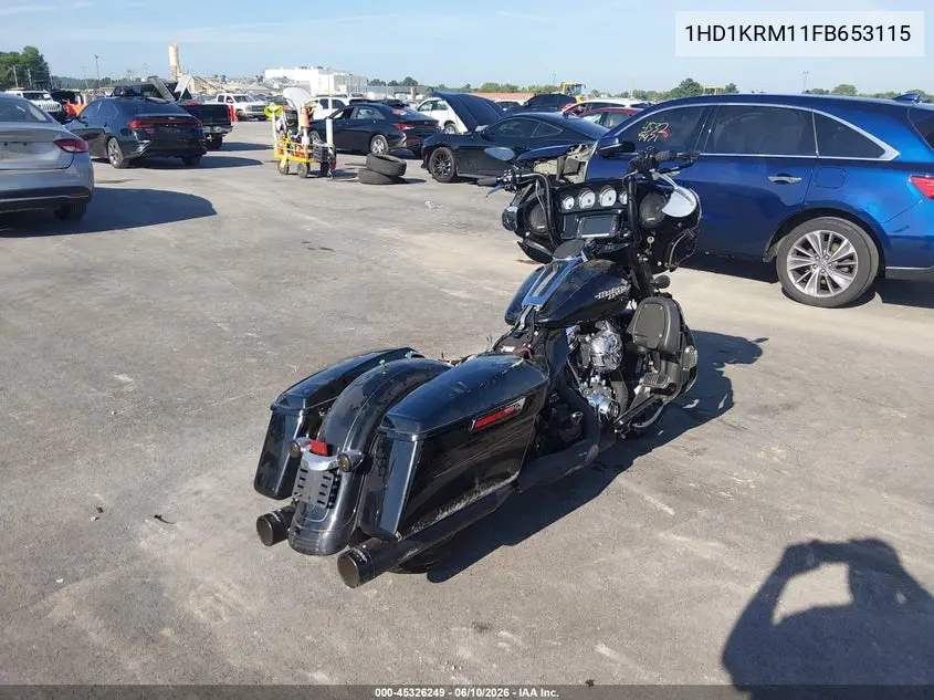 2015 Harley-Davidson Flhxs Street Glide Special VIN: 1HD1KRM11FB653115 Lot: 45326249