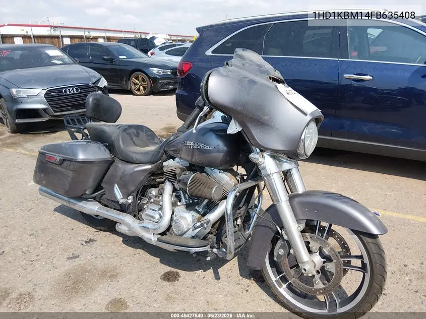 2015 Harley-Davidson Flhx Street Glide VIN: 1HD1KBM14FB635408 Lot: 45427540