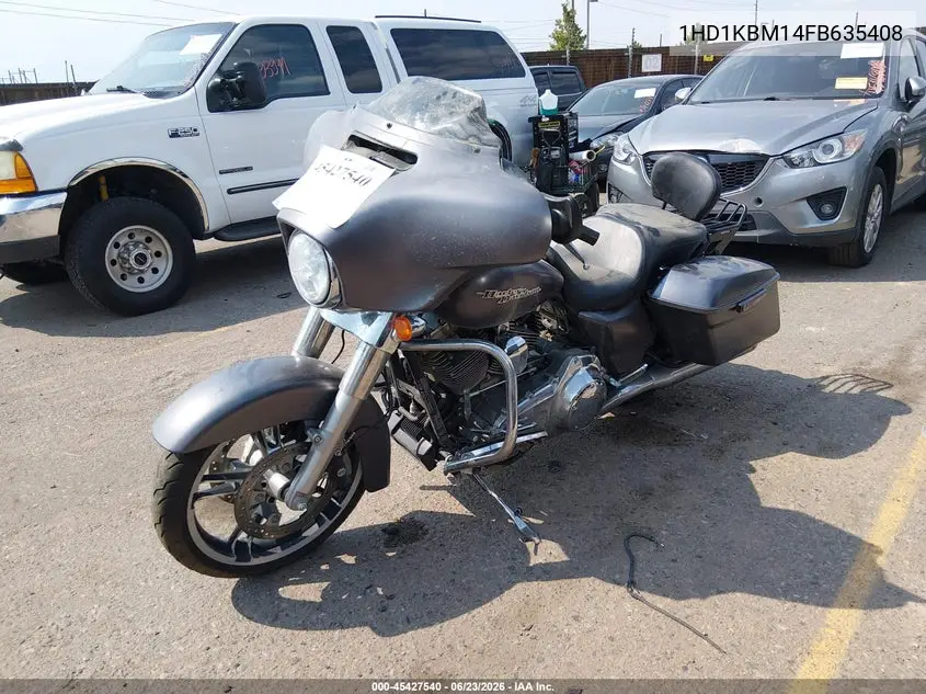 2015 Harley-Davidson Flhx Street Glide VIN: 1HD1KBM14FB635408 Lot: 45427540