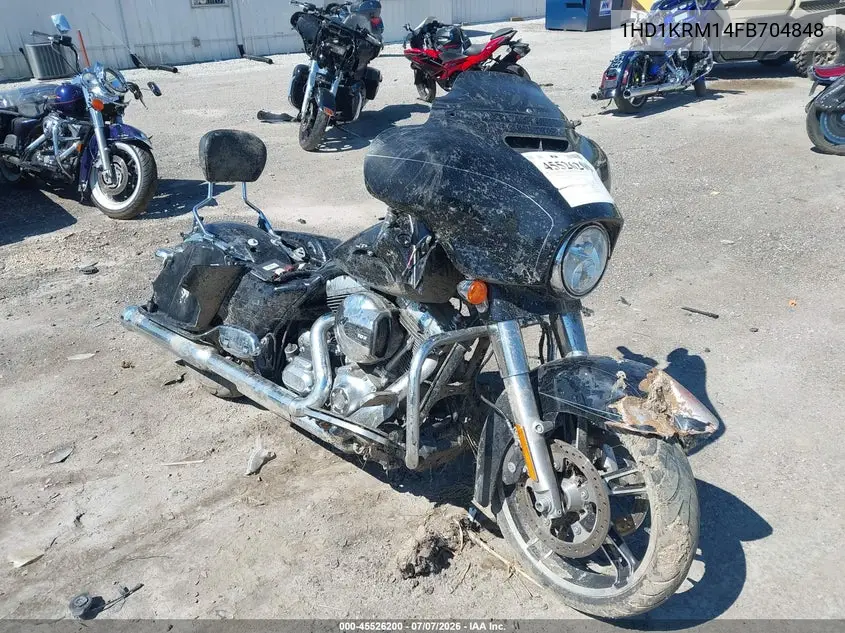 2015 Harley-Davidson Flhxs Street Glide Special VIN: 1HD1KRM14FB704848 Lot: 45526200
