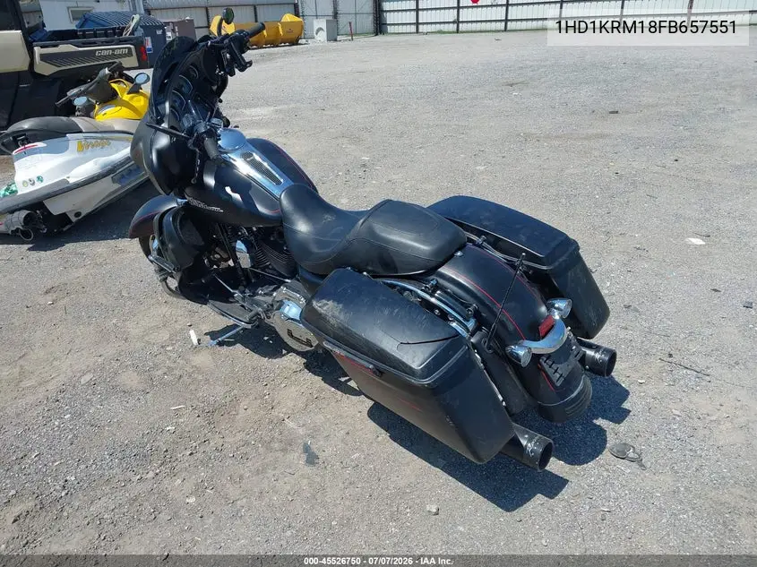 2015 Harley-Davidson Flhxs Street Glide Special VIN: 1HD1KRM18FB657551 Lot: 45526750