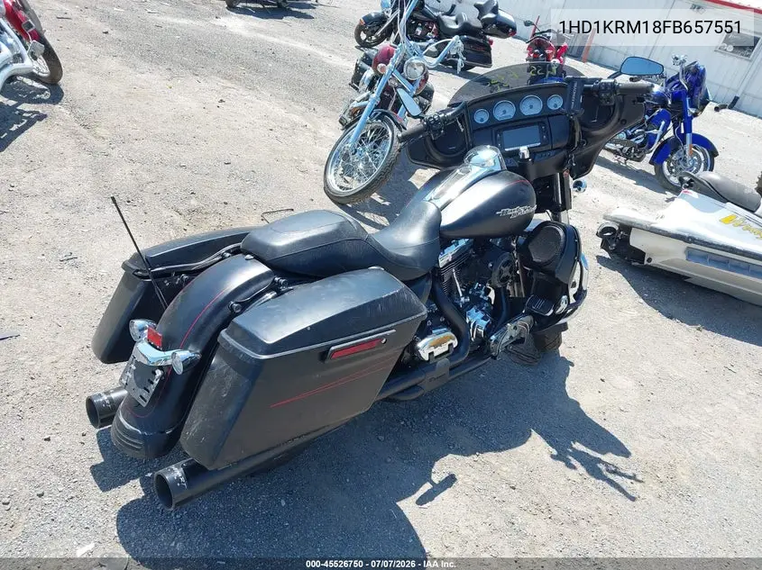 2015 Harley-Davidson Flhxs Street Glide Special VIN: 1HD1KRM18FB657551 Lot: 45526750