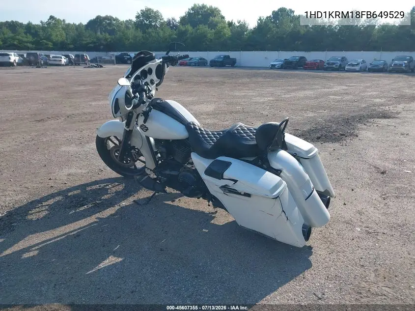 2015 Harley-Davidson Flhxs Street Glide Special VIN: 1HD1KRM18FB649529 Lot: 45607355