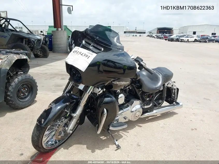 2016 Harley-Davidson Flhx Street Glide VIN: 1HD1KBM17GB622363 Lot: 45154391