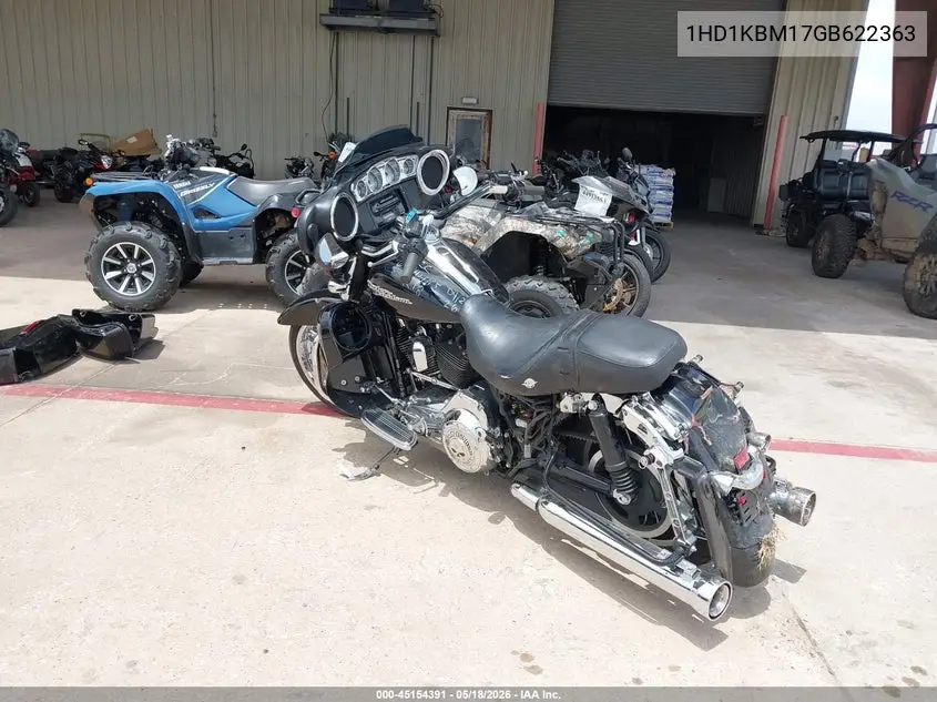 2016 Harley-Davidson Flhx Street Glide VIN: 1HD1KBM17GB622363 Lot: 45154391
