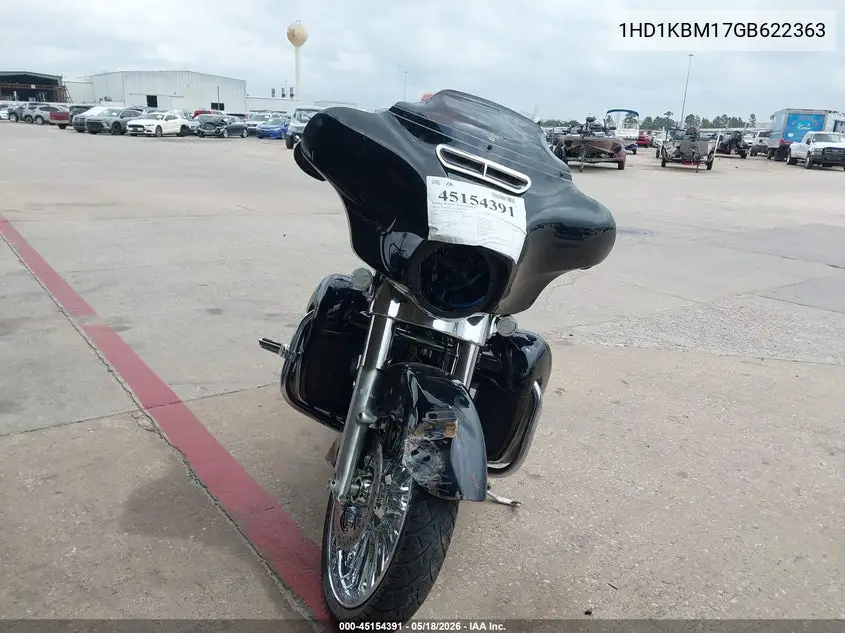 2016 Harley-Davidson Flhx Street Glide VIN: 1HD1KBM17GB622363 Lot: 45154391