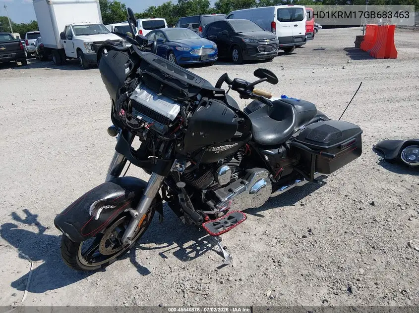 2016 Harley-Davidson Flhxs Street Glide Special VIN: 1HD1KRM17GB683463 Lot: 45540878