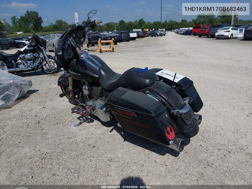 2016 Harley-Davidson Flhxs Street Glide Special VIN: 1HD1KRM17GB683463 Lot: 45540878