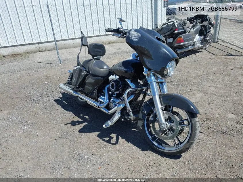 2016 Harley-Davidson Flhx Street Glide VIN: 1HD1KBM17GB685799 Lot: 45596000