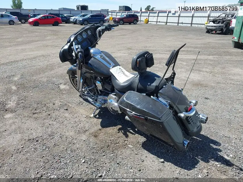 2016 Harley-Davidson Flhx Street Glide VIN: 1HD1KBM17GB685799 Lot: 45596000