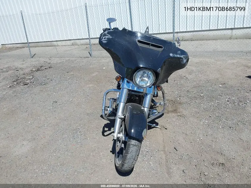 2016 Harley-Davidson Flhx Street Glide VIN: 1HD1KBM17GB685799 Lot: 45596000