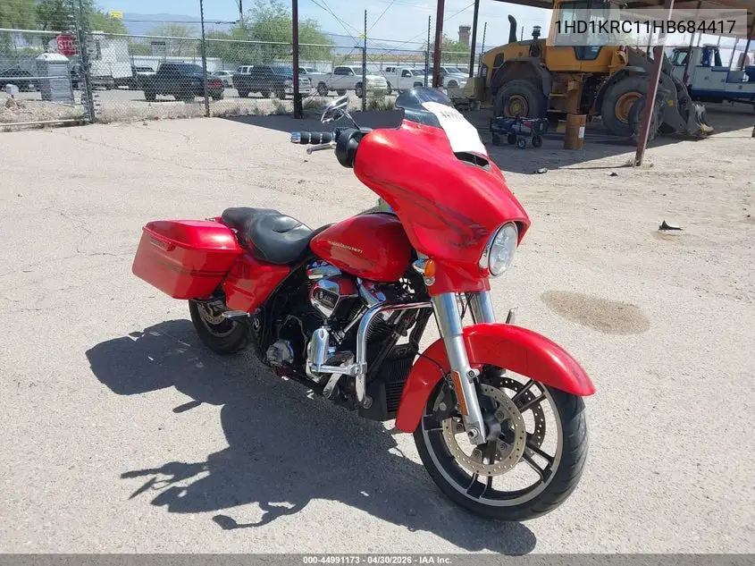 2017 Harley-Davidson Flhxs Street Glide Special VIN: 1HD1KRC11HB684417 Lot: 44991173