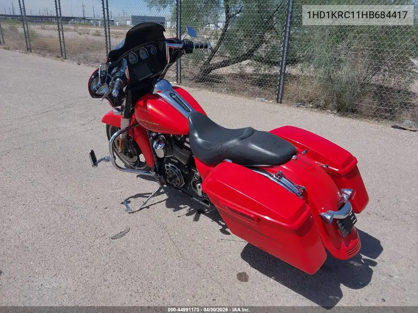 2017 Harley-Davidson Flhxs Street Glide Special VIN: 1HD1KRC11HB684417 Lot: 44991173