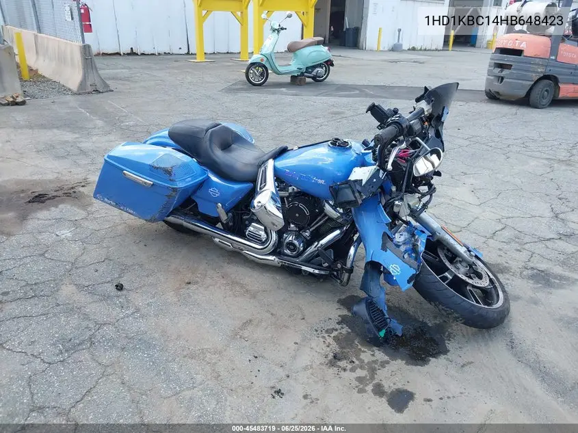 2017 Harley-Davidson Flhx Street Glide VIN: 1HD1KBC14HB648423 Lot: 45483719