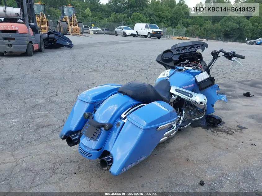 2017 Harley-Davidson Flhx Street Glide VIN: 1HD1KBC14HB648423 Lot: 45483719