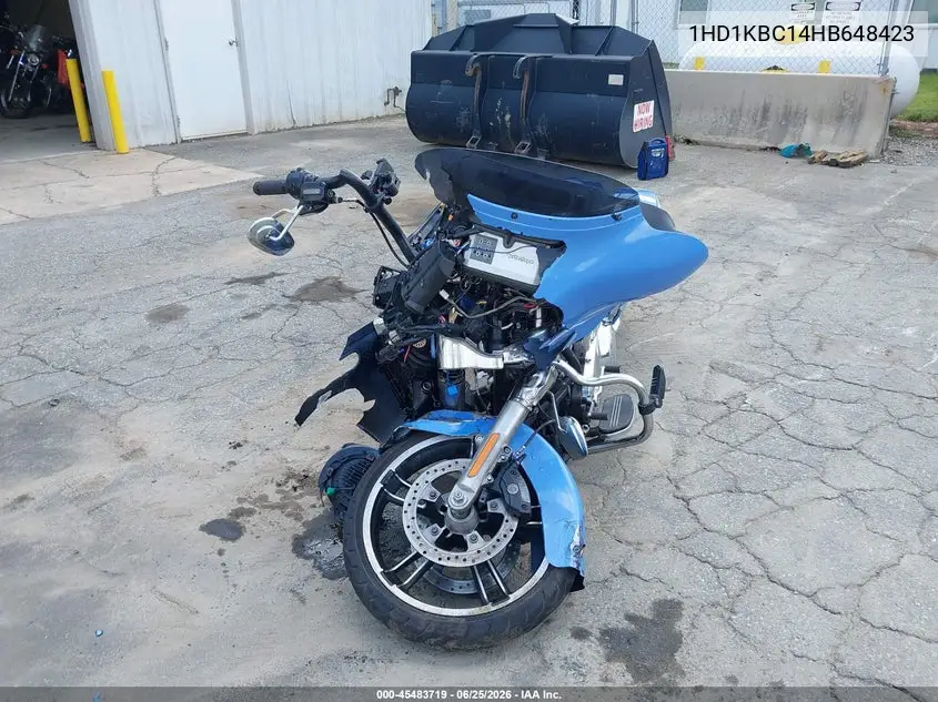 2017 Harley-Davidson Flhx Street Glide VIN: 1HD1KBC14HB648423 Lot: 45483719