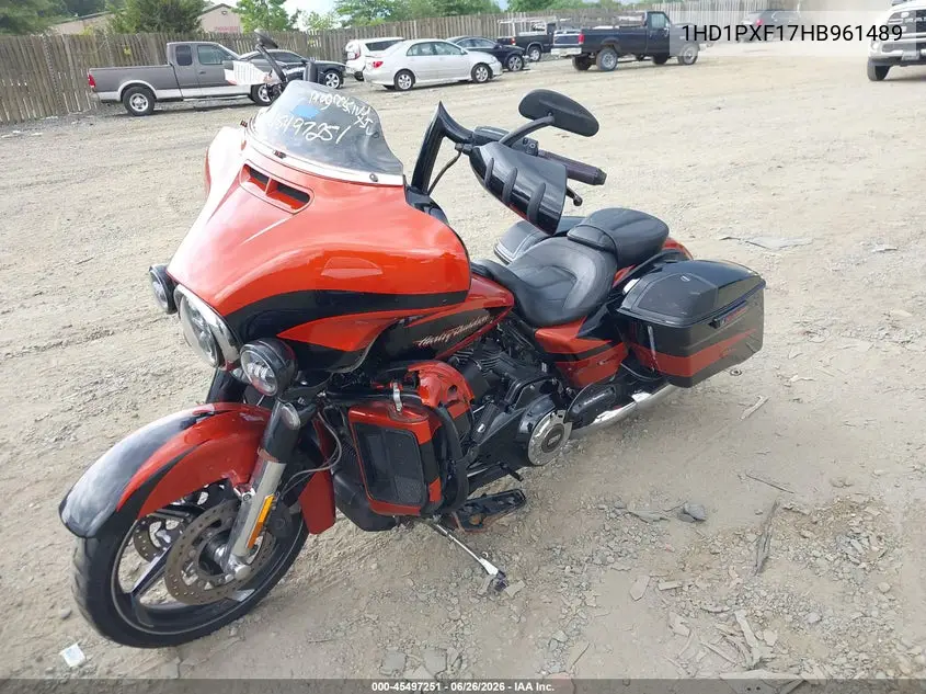 2017 Harley-Davidson Flhxse Cvo Street Glide VIN: 1HD1PXF17HB961489 Lot: 45497251