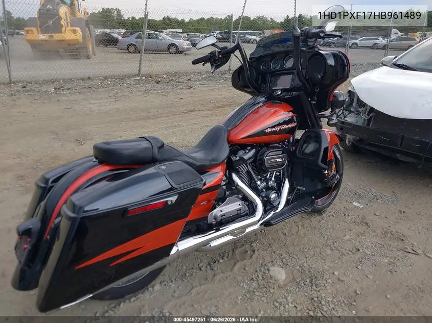2017 Harley-Davidson Flhxse Cvo Street Glide VIN: 1HD1PXF17HB961489 Lot: 45497251