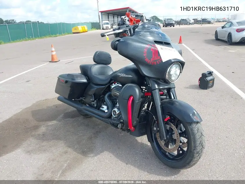 2017 Harley-Davidson Flhxs Street Glide Special VIN: 1HD1KRC19HB631710 Lot: 45576595