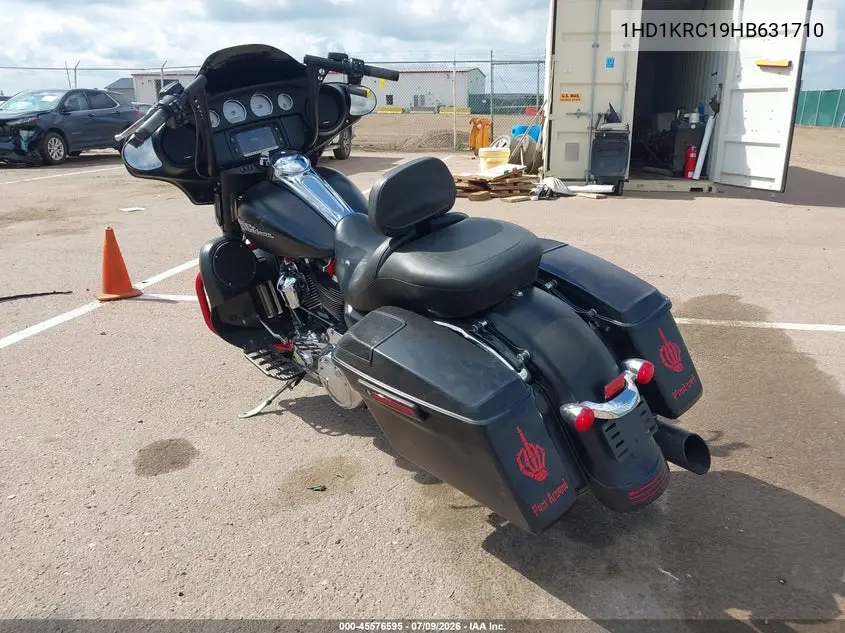 2017 Harley-Davidson Flhxs Street Glide Special VIN: 1HD1KRC19HB631710 Lot: 45576595