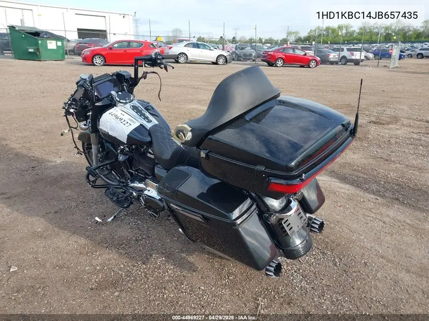 2018 Harley-Davidson Flhx Street Glide VIN: 1HD1KBC14JB657435 Lot: 44969227
