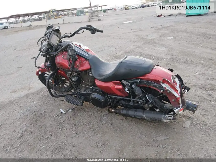 2018 Harley-Davidson Flhxs Street Glide Special VIN: 1HD1KRC19JB671114 Lot: 45023752
