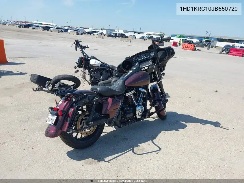 2018 Harley-Davidson Flhxs Street Glide Special VIN: 1HD1KRC10JB650720 Lot: 45116603