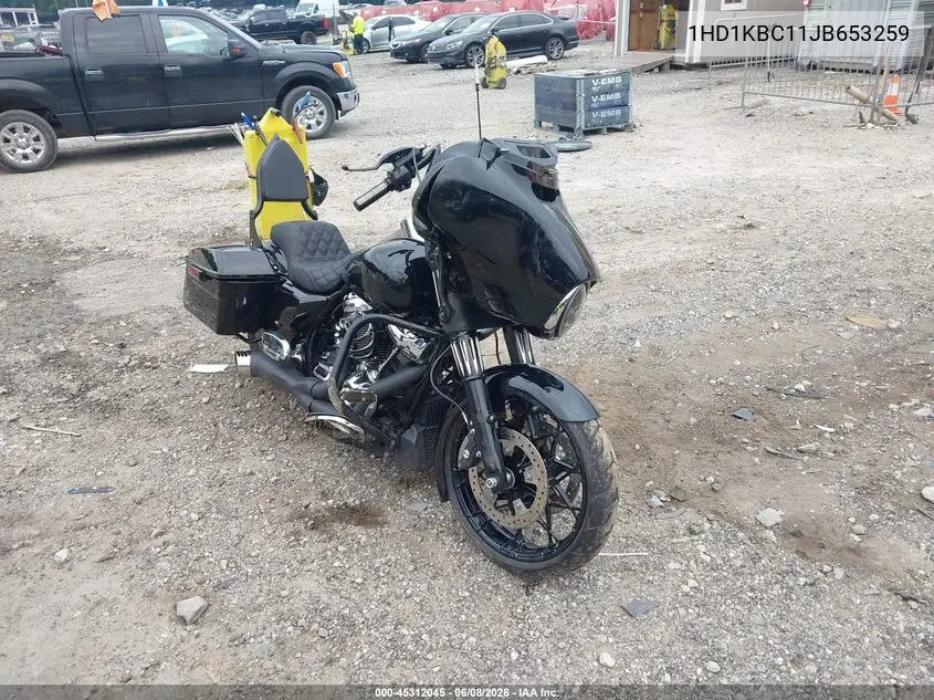 2018 Harley-Davidson Flhx Street Glide VIN: 1HD1KBC11JB653259 Lot: 45312045