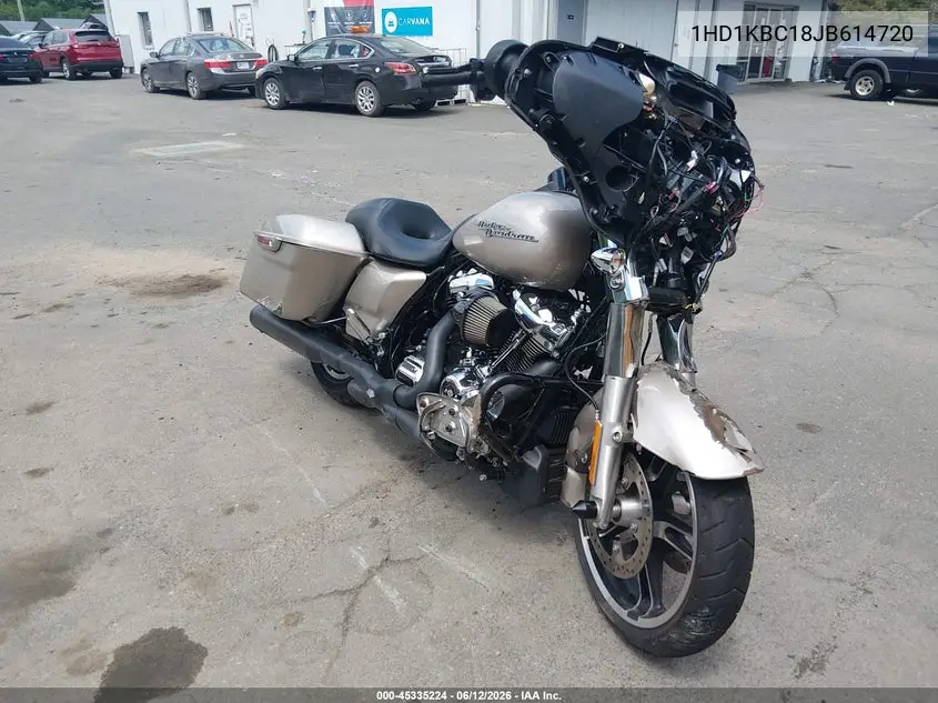 2018 Harley-Davidson Flhx Street Glide VIN: 1HD1KBC18JB614720 Lot: 45335224