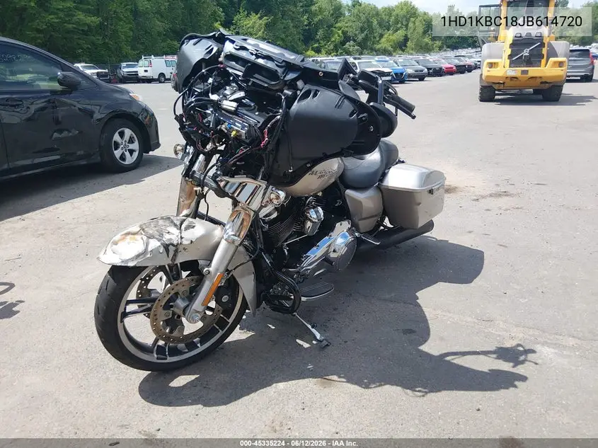 2018 Harley-Davidson Flhx Street Glide VIN: 1HD1KBC18JB614720 Lot: 45335224