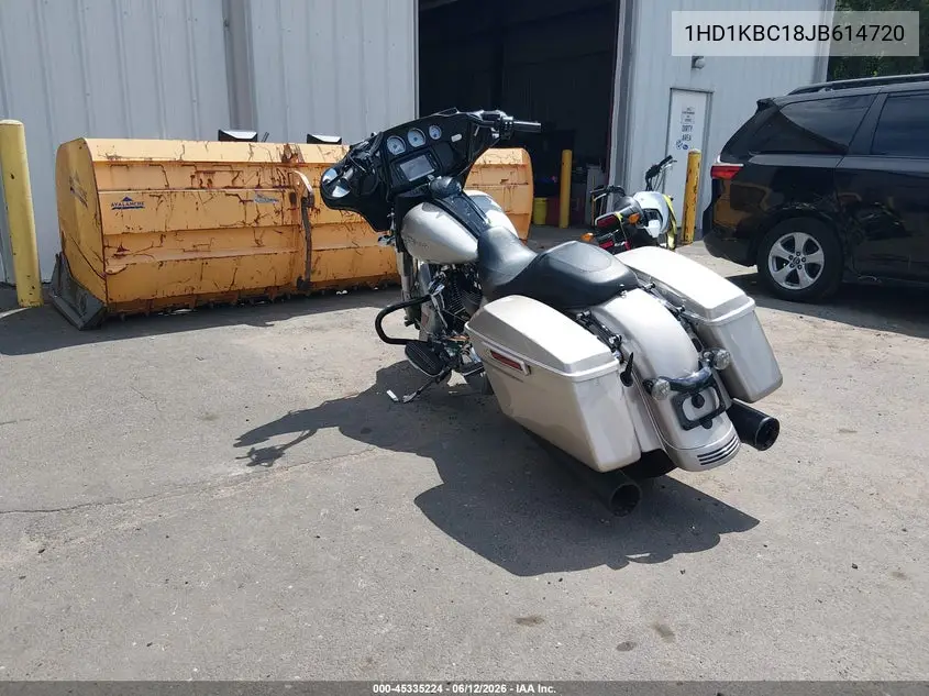 2018 Harley-Davidson Flhx Street Glide VIN: 1HD1KBC18JB614720 Lot: 45335224