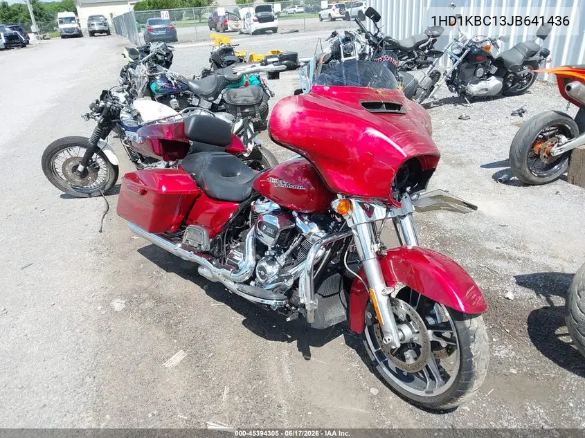 2018 Harley-Davidson Flhx Street Glide VIN: 1HD1KBC13JB641436 Lot: 45394305